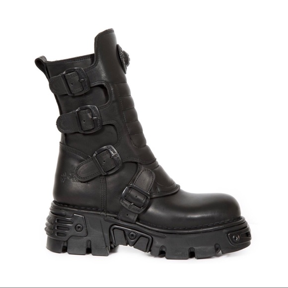 New Rock Shoes - NEW! New Rock Black on Black Reactor Boots